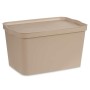 Boîte de rangement avec couvercle Kipit TP596-3 Beige Plastique 24 L 29,3 x 24,5 x 45 cm (6 Unités): Plus de 300.000 produits de