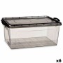 Boîte de rangement avec couvercle Kipit TP547-2 Anthracite Plastique 22 L (6 Unités): Plus de 300.000 produits de grandes marque