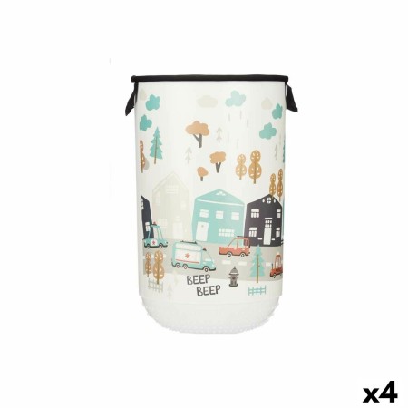 Panier à linge Kipit QOJA KESE-4 Plastique Enfant Route 40 L 34 x 52,3 x 34 cm (4 Unités): Plus de 300.000 produits de grandes m