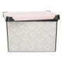 Boîte de rangement avec couvercle Kipit Vibes Rose Plastique Flèches 22 L 30 x 23,5 x 40 cm (12 Unités): Plus de 300.000 produit