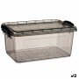 Boîte de rangement avec couvercle Kipit TP545-2 Anthracite Plastique (12 Unités): Plus de 300.000 produits de grandes marques en