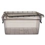 Boîte de rangement avec couvercle Kipit TP545-2 Anthracite Plastique (12 Unités): Plus de 300.000 produits de grandes marques en