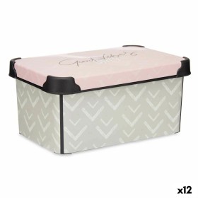 Boîte de rangement avec couvercle Kipit Vibes Rose Plastique Flèches 5 L 19 x 13,5 x 29,5 cm (12 Unités): Plus de 300.000 produi