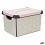 Boîte de rangement avec couvercle Kipit Vibes Rose Plastique Flèches 17 L 28 x 22 x 37 cm (12 Unités): Plus de 300.000 produits 