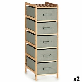 Caisson à Tiroirs Kipit FEA05-36GR Gris 34 x 103 x 36 cm (2 Unités): Plus de 300.000 produits de grandes marques en vente direct