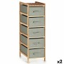 Caisson à Tiroirs Kipit FEA05-36GR Gris 34 x 103 x 36 cm (2 Unités): Plus de 300.000 produits de grandes marques en vente direct
