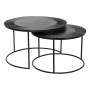 Jeu de 2 tables DKD Home Decor Noir Métal Aluminium 76 x 76 x 44 cm: Plus de 300.000 produits de grandes marques en vente direct