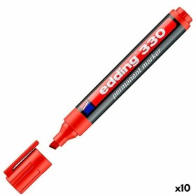 Marqueur permanent Edding 330 Rouge (10 Unités): Plus de 300.000 produits de grandes marques en vente directe à prix usine sur c