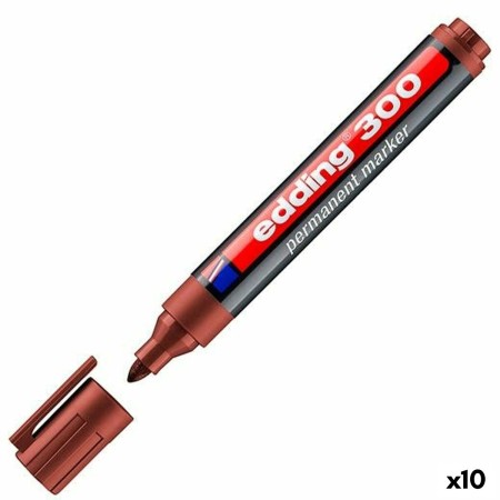 Marqueur permanent Edding 300 Marron (10 Unités): Plus de 300.000 produits de grandes marques en vente directe à prix usine sur 