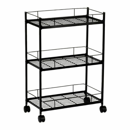 Chariot à légumes Andrea House cc72095 3 Etagères Noir Métal: Plus de 300.000 produits de grandes marques en vente directe à pri