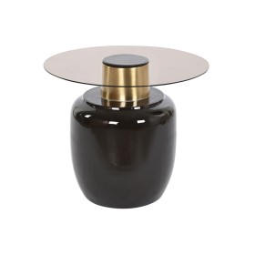 Table d'appoint DKD Home Decor Noir Doré Métal Verre 59 x 59 x 46 cm: Plus de 300.000 produits de grandes marques en vente direc