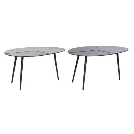 Table d'appoint DKD Home Decor Noir Doré Aluminium Laiton 78 x 45 x 40 cm (2 Unités): Plus de 300.000 produits de grandes marque