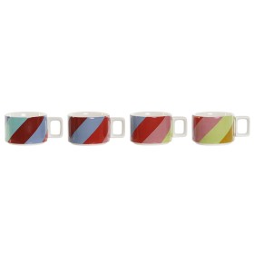 Ensemble de tasses à café DKD Home Decor Blanc Multicouleur Marron Clair Métal Bambou Dolomite Moderne 260 ml: Plus de 300.000 p