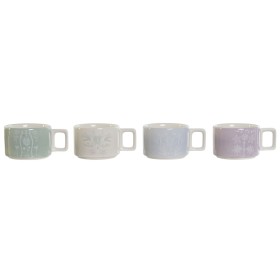 Ensemble de tasses à café DKD Home Decor Vert Bleu ciel Lila Métal Bambou Dolomite 260 ml: Plus de 300.000 produits de grandes m