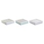 Boîte pour infusions DKD Home Decor Bleu Blanc Vert Lila Métal Verre Bois MDF (3 Unités): Plus de 300.000 produits de grandes ma