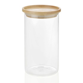 Boîte Andrea House cc16204 Bois verre 1,2 L Ø 9,5 x 17,5 cm: Plus de 300.000 produits de grandes marques en vente directe à prix