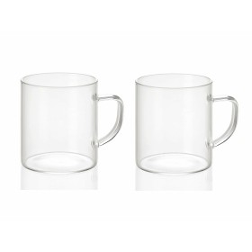 Ensemble de 2 mugs Andrea House ms19209 Transparent verre 300 ml 2 x 300 ml Ø 7,5 x 8,5 cm: Plus de 300.000 produits de grandes 