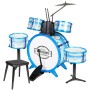 Batterie musicale Bontempi Bleu Plastique 85 x 68 x 65 cm (9 Pièces) (2 Unités): Plus de 300.000 produits de grandes marques en 