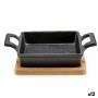Poêle à tapas Kinvara 1277SJ4810 Marron Noir Bambou Fer 19 x 5 x 14 cm (12 Unités): Plus de 300.000 produits de grandes marques 