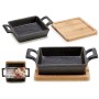 Poêle à tapas Kinvara 1277SJ4810 Marron Noir Bambou Fer 19 x 5 x 14 cm (12 Unités): Plus de 300.000 produits de grandes marques 