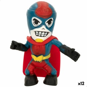Figurine d’action Eolo Super Masked Pepper Man 14 x 15,5 x 5,5 cm Élastique (12 Unités): Plus de 300.000 produits de grandes mar