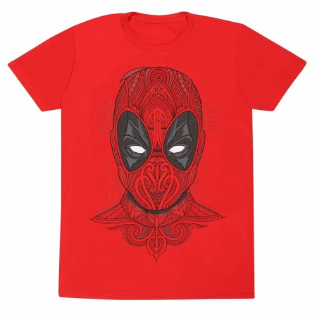 T shirt à manches courtes Deadpool Tattoo Style Rouge Unisexe: Plus de 300.000 produits de grandes marques en vente directe à pr