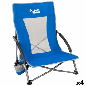 Chaise de Plage Aktive Bleu 50 x 67 x 51 cm (4 Unités): Plus de 300.000 produits de grandes marques en vente directe à prix usin