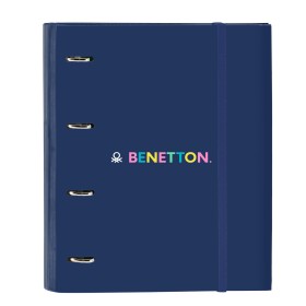 Reliure à anneaux Benetton Cool Blue marine 27 x 32 x 3.5 cm: Plus de 300.000 produits de grandes marques en vente directe à pri