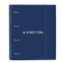 Reliure à anneaux Benetton Cool Blue marine 27 x 32 x 3.5 cm: Plus de 300.000 produits de grandes marques en vente directe à pri