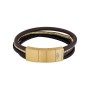 Bracelet Homme Police PJ26551BSG.02 Cuir 19-21 cm: Plus de 300.000 produits de grandes marques en vente directe à prix usine sur