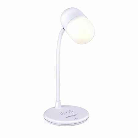 Lampe LED avec haut-parleur et chargeur sans fil Grundig Blanc 10 W 50 lm Ø 12 x 26 cm Plastique 3-en-1: Plus de 300.000 produit