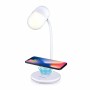 Lampe LED avec haut-parleur et chargeur sans fil Grundig Blanc 10 W 50 lm Ø 12 x 26 cm Plastique 3-en-1: Plus de 300.000 produit