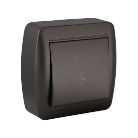 Interrupteur d'éclairage Solera Mural 7,4 x 7,2 x 2,8 cm 250 V 10 A Graphite: Plus de 300.000 produits de grandes marques en ven