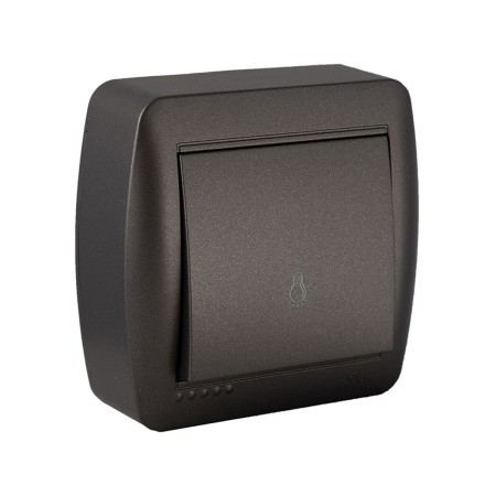 Interrupteur d'éclairage Solera Mural 7,4 x 7,2 x 2,8 cm 250 V 10 A Graphite: Plus de 300.000 produits de grandes marques en ven
