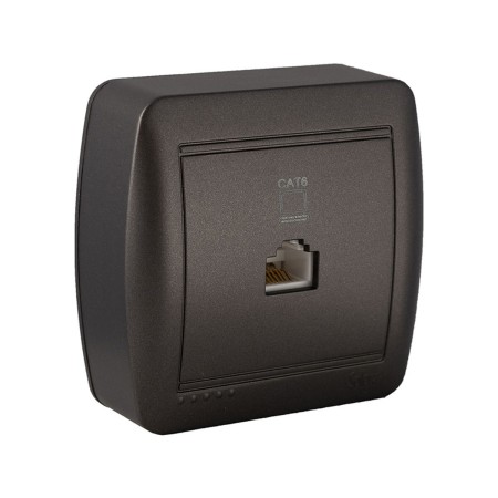 Prise téléphone et ADSL Solera Mural Graphite RJ45: Plus de 300.000 produits de grandes marques en vente directe à prix usine su