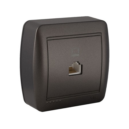 Prise téléphone et ADSL Solera Mural Graphite RJ45: Plus de 300.000 produits de grandes marques en vente directe à prix usine su