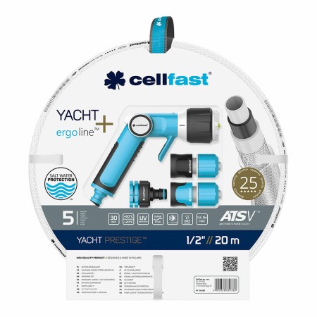 Jeu de tuyaux avec accessoires Cellfast Yacht PVC 20 m Ø 12,5 mm Extensible: Plus de 300.000 produits de grandes marques en vent