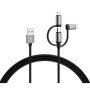 Câble USB Varta 2 m Noir 3-en-1 USB-C Micro USB Lightning: Plus de 300.000 produits de grandes marques en vente directe à prix u
