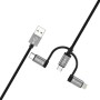 Câble USB Varta 2 m Noir 3-en-1 USB-C Micro USB Lightning: Plus de 300.000 produits de grandes marques en vente directe à prix u