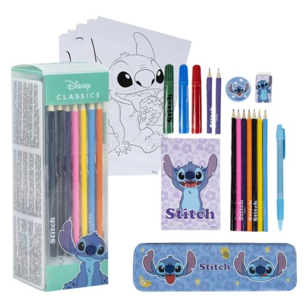 Ensemble de Papeterie Stitch Bleu 24 Pièces: Plus de 300.000 produits de grandes marques en vente directe à prix usine sur cadea