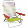 Chaise Pliante avec Repose-Tête 80 x 65 x 45 cm Multiposition A rayures: Plus de 300.000 produits de grandes marques en vente di