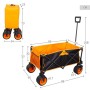 Chariot Multi-usages Aktive Orange Polyester PVC Acier 86 x 108 x 44 cm Pliable Plage: Plus de 300.000 produits de grandes marqu