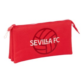 Trousse Fourre-Tout Triple Sevilla Fútbol Club Rouge 22 x 12 x 3 cm: Plus de 300.000 produits de grandes marques en vente direct