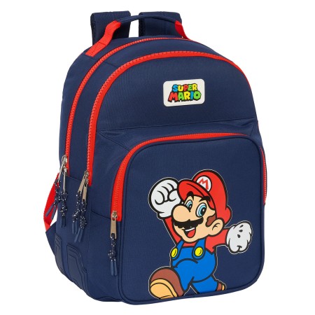 Cartable Super Mario World Blue marine 32 x 42 x 15 cm: Plus de 300.000 produits de grandes marques en vente directe à prix usin