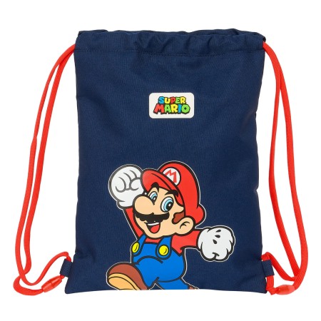 Sac à dos serré par des ficelles Super Mario World Blue marine 26 x 34 x 1 cm: Plus de 300.000 produits de grandes marques en ve