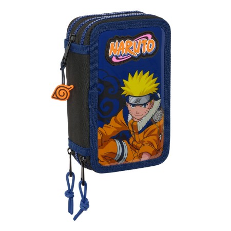 Pochette à crayons triple Naruto Ninja Bleu Noir 12,5 x 19,5 x 5,5 cm 36 Pièces: Plus de 300.000 produits de grandes marques en 
