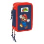 Pochette à crayons triple Super Mario World Blue marine 12,5 x 19,5 x 5,5 cm 36 Pièces: Plus de 300.000 produits de grandes marq
