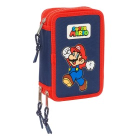 Pochette à crayons triple Super Mario World Blue marine 12,5 x 19,5 x 5,5 cm 36 Pièces: Plus de 300.000 produits de grandes marq