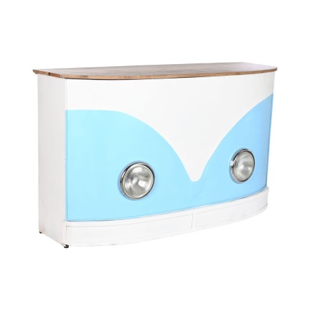 Meuble d'Appoint Home ESPRIT Blanc Marron Turquoise Verre Fer Bois de manguier 157 x 52 x 90 cm: Plus de 300.000 produits de gra