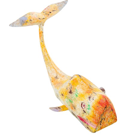 Figurine Décorative Alexandra House Living Jaune Fer Baleine 47 x 26 x 29 cm: Plus de 300.000 produits de grandes marques en ven